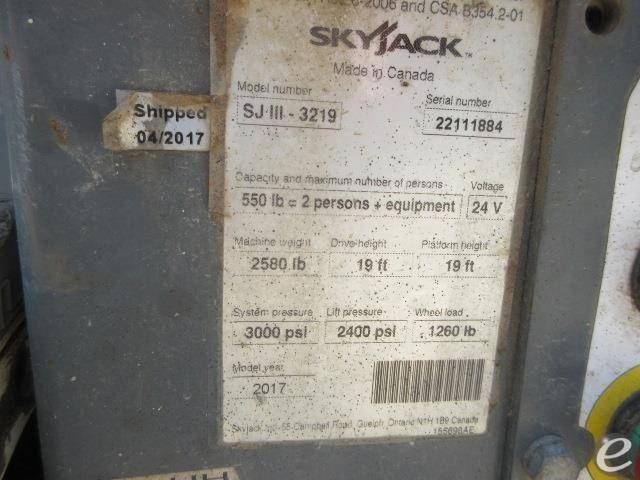 2017 Skyjack SJ3219