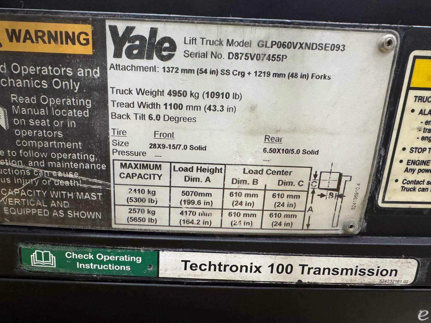 2016 Yale GLP060VX
