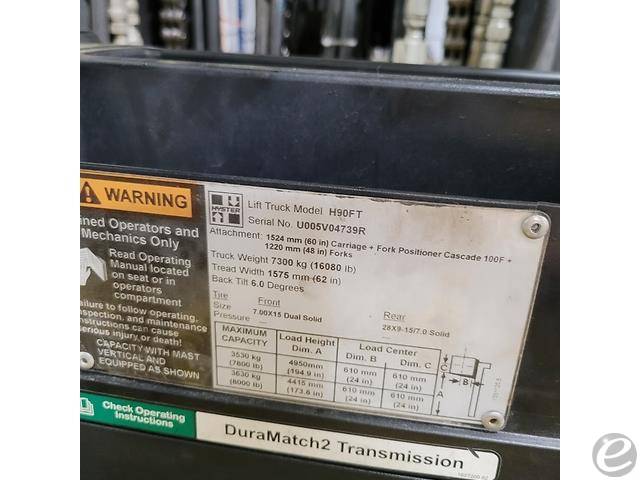 2018 Hyster H90FT LP Gas Forklift - 123Forklift