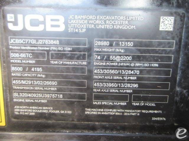 2019 JCB 508-66