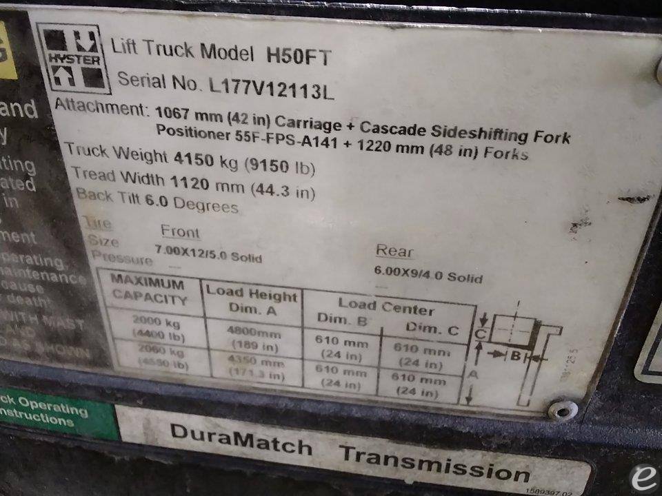 2013 Hyster H50FT
