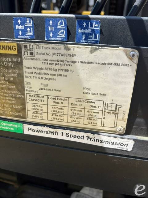 2016 Hyster H70FT