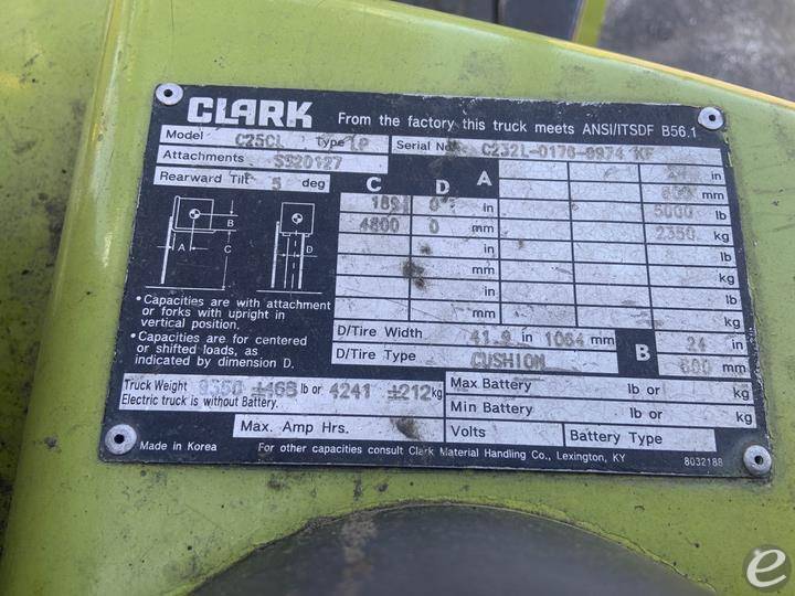2017 Clark C25CL