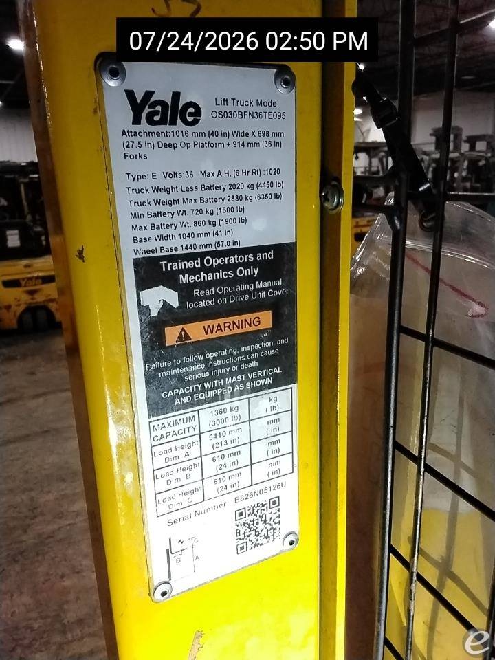 2020 Yale OS030BF