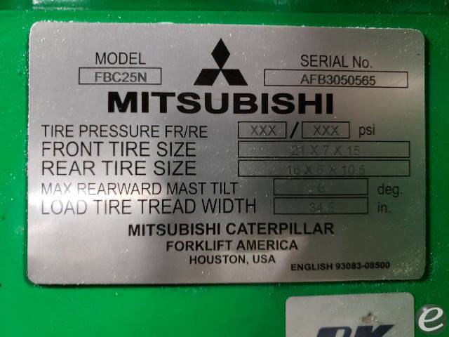 2016 Mitsubishi FBC25N