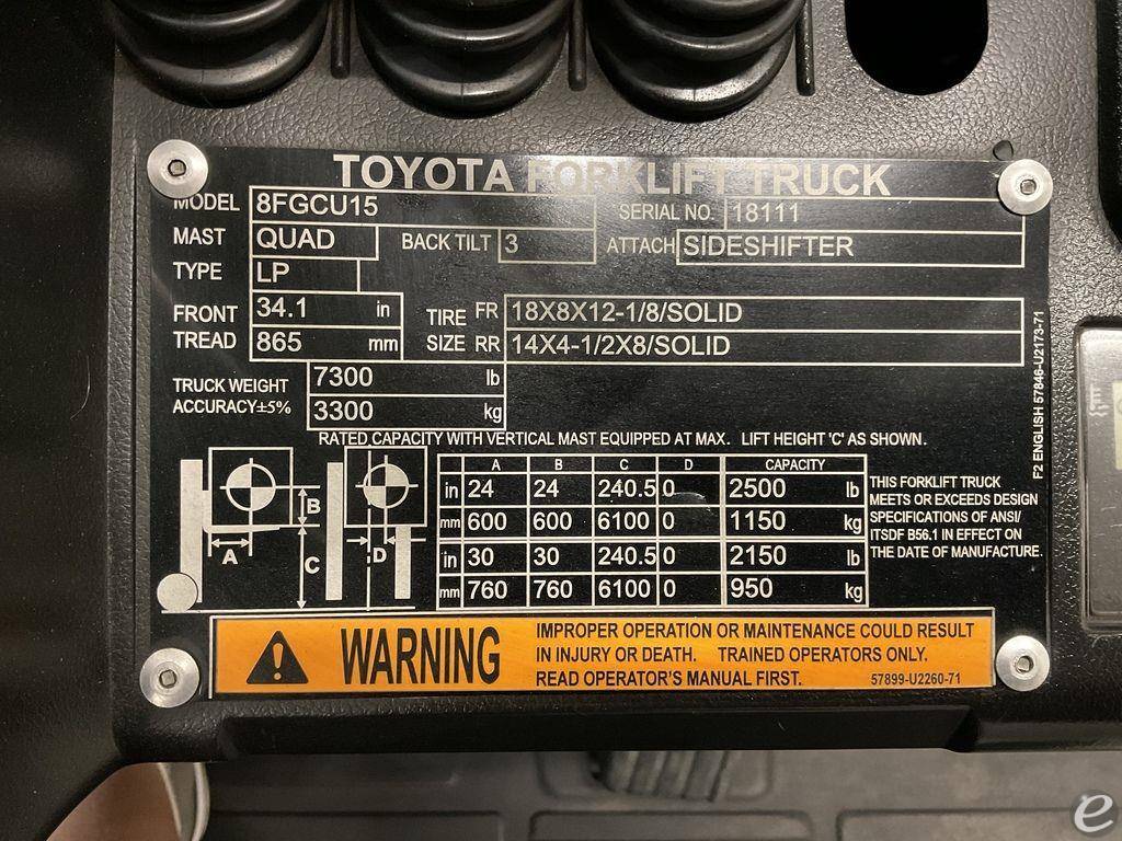 Toyota 8FGCU15
