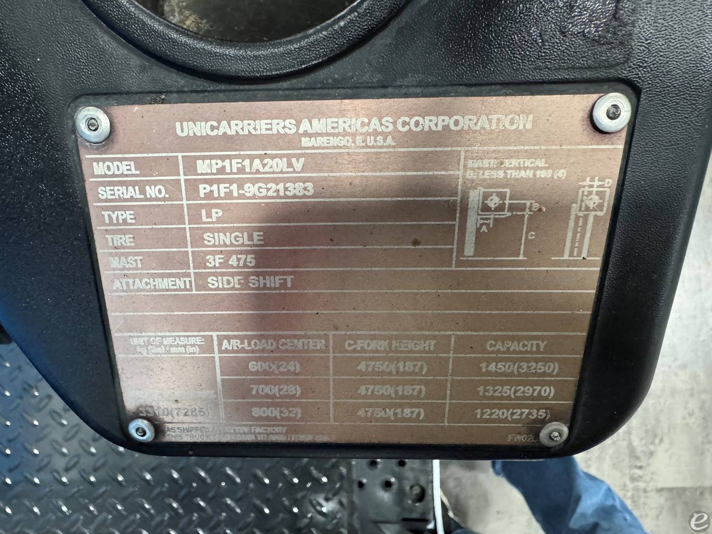 2017 Unicarriers PFS40