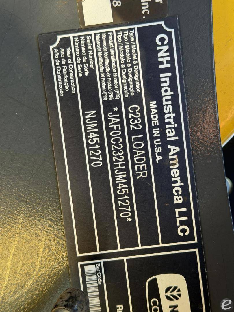 2018 New Holland C232