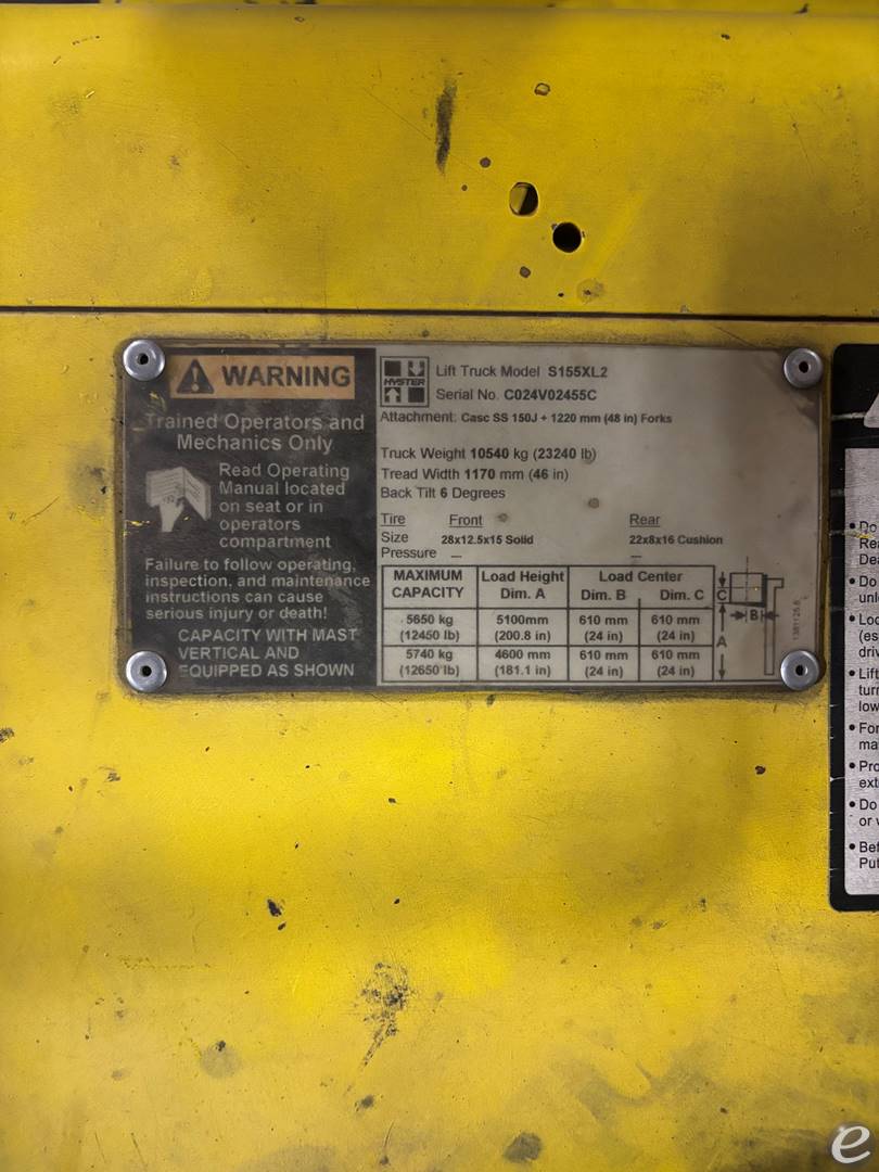 2005 Hyster S155XL2