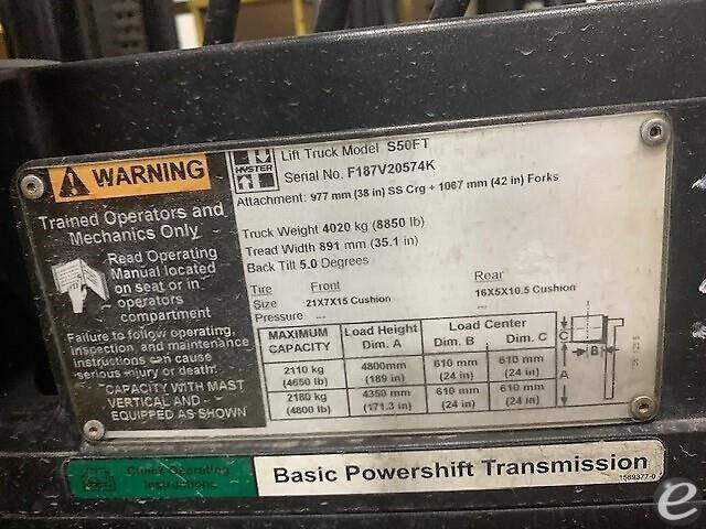 2012 Hyster S50FT LP Gas Forklift - 123Forklift