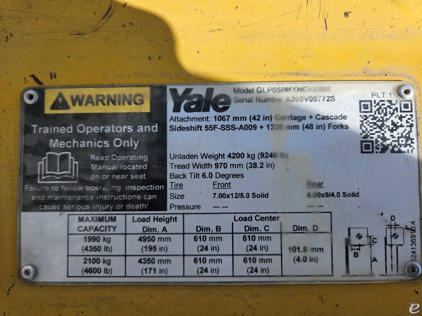 2018 Yale GP050MX