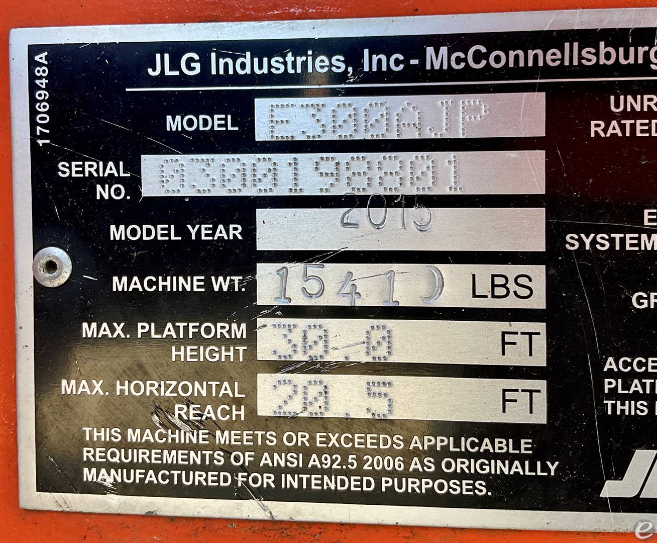 2015 JLG E300AJP