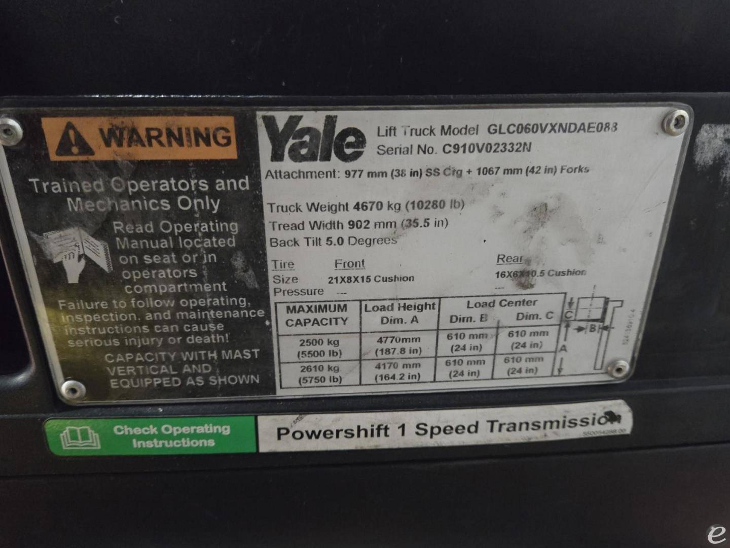 2015 Yale GLC060VX