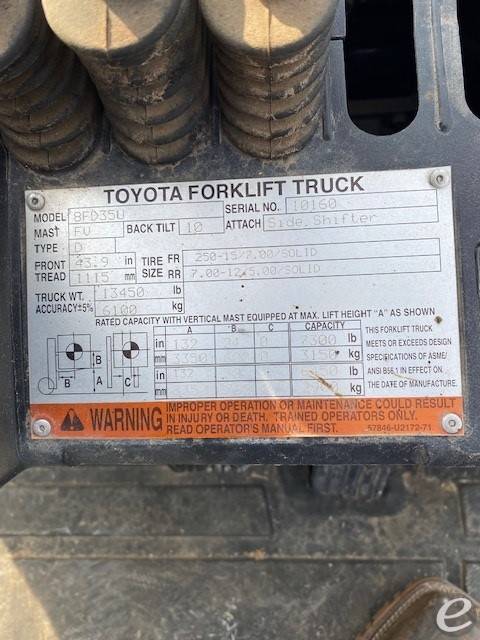 2016 Toyota 8FD35U