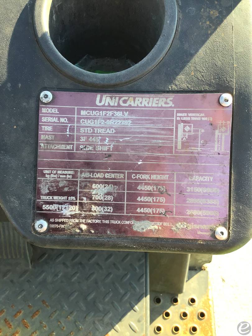 2022 Unicarriers CF80LP