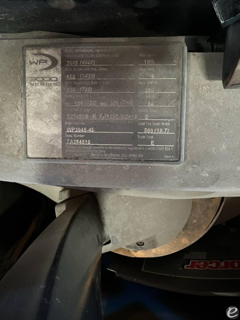 2014 Crown WP3045-45 Electric Forklift - 123Forklift