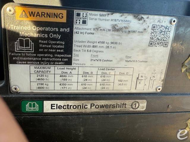 2020 Hyster S50FT LP Gas Forklift - 123Forklift