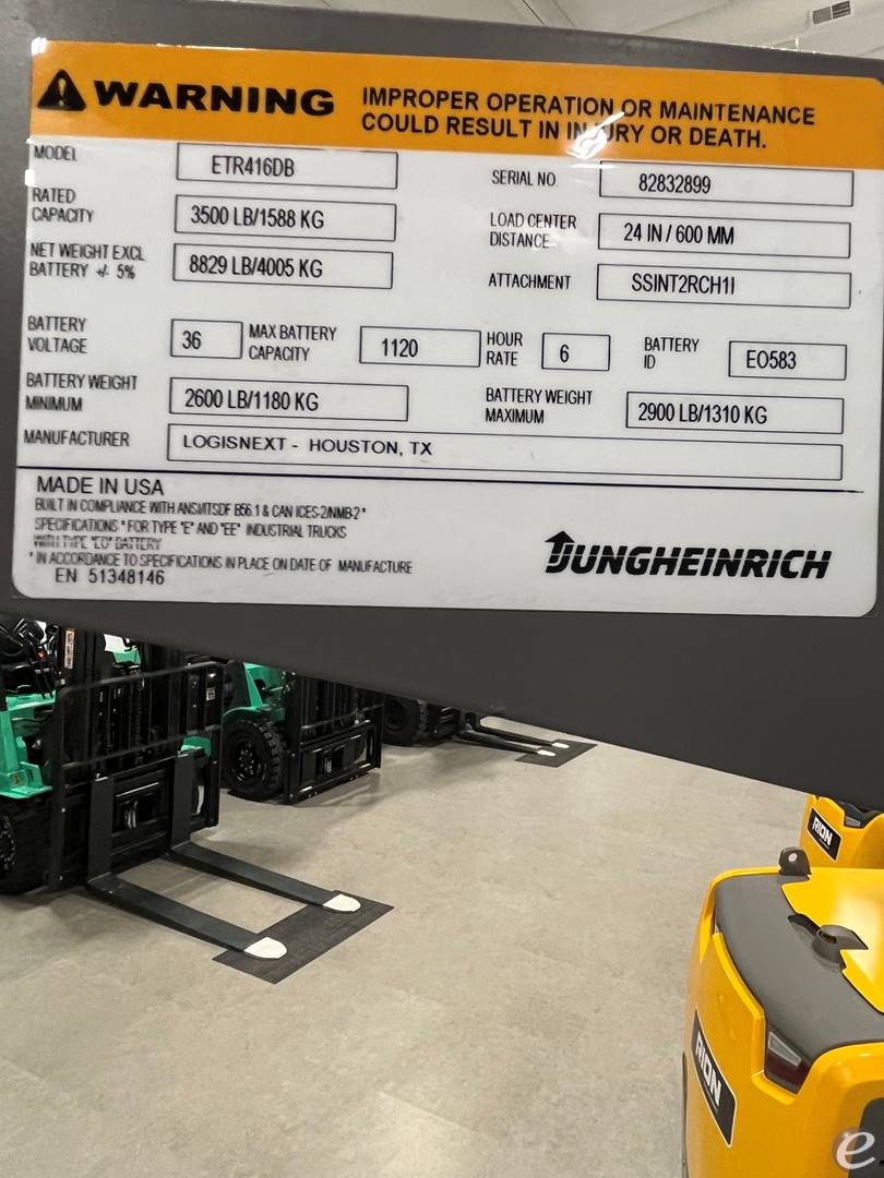2025 Jungheinrich ETR416DB