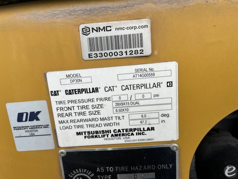 2018 Cat DP30N5