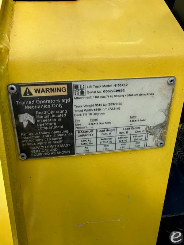 2007 Hyster H155XL
