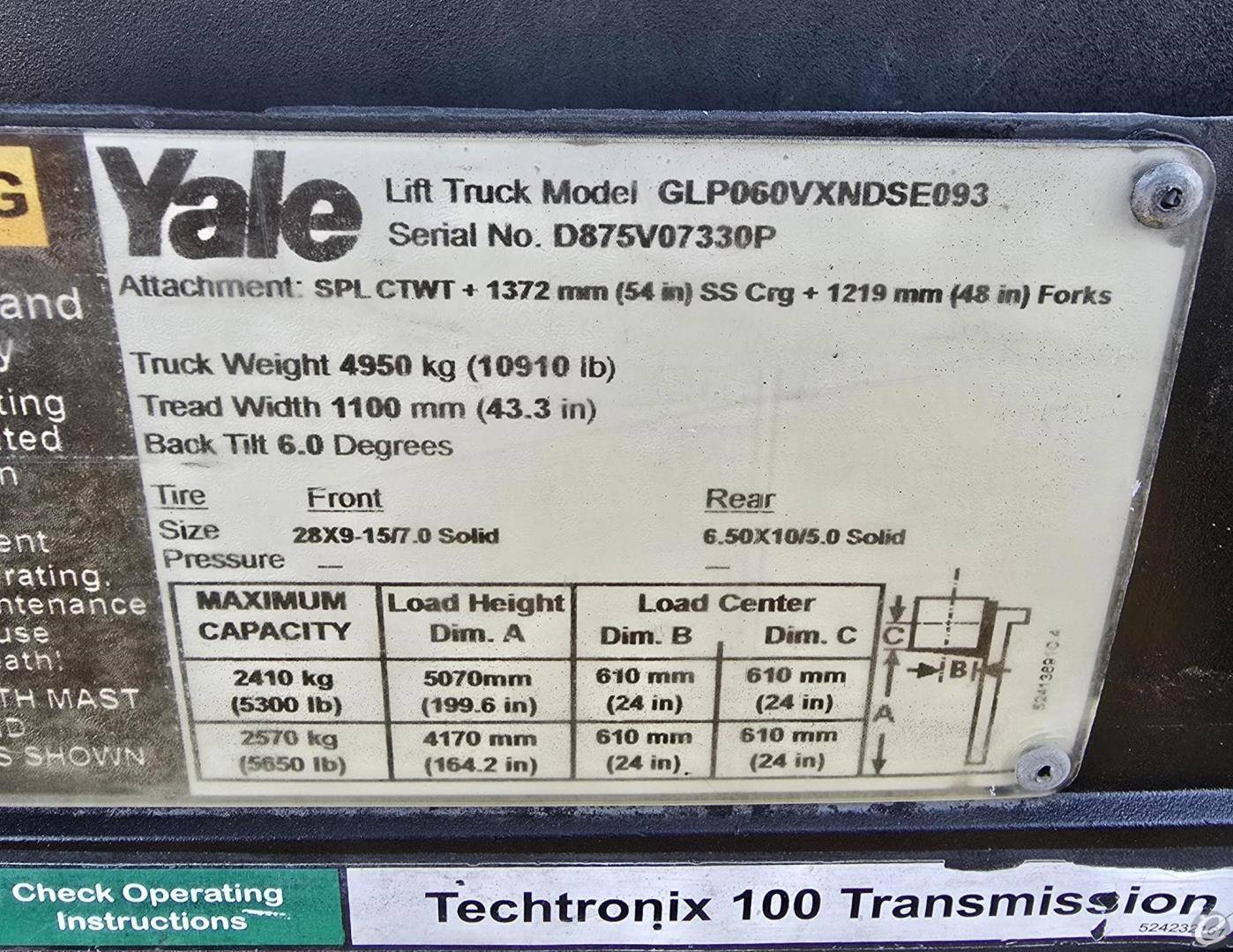 2016 Yale GLP060VX