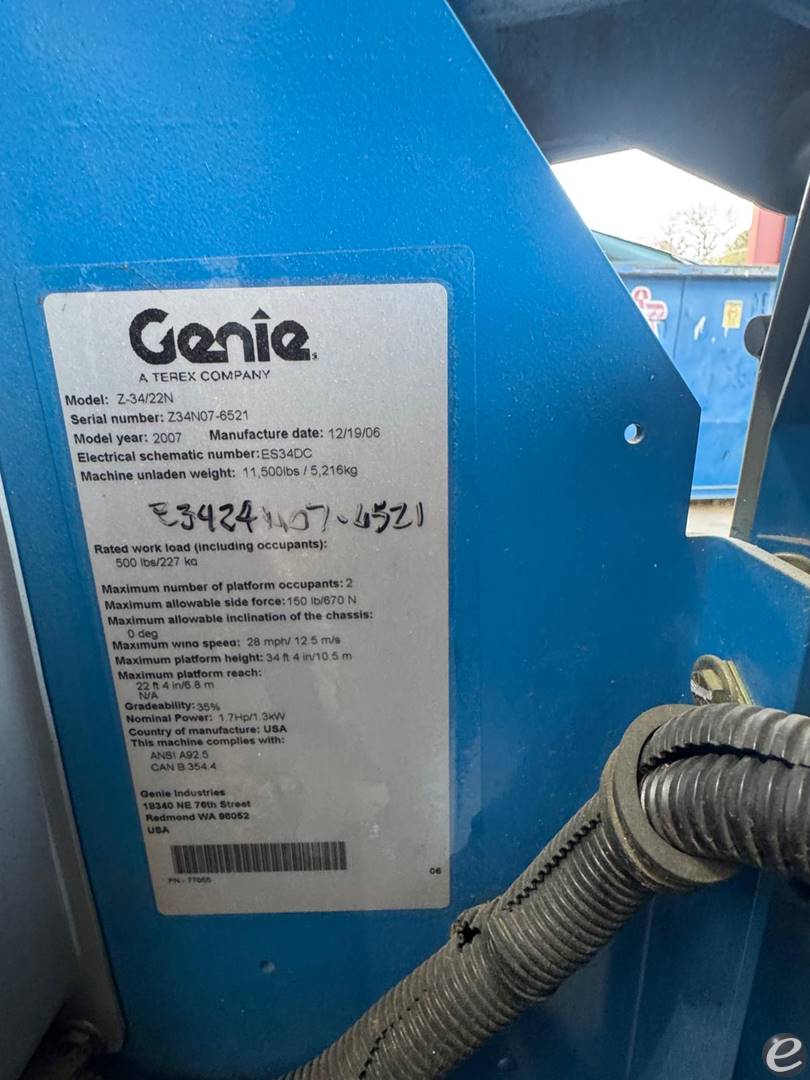 2007 Genie Z-23/22N