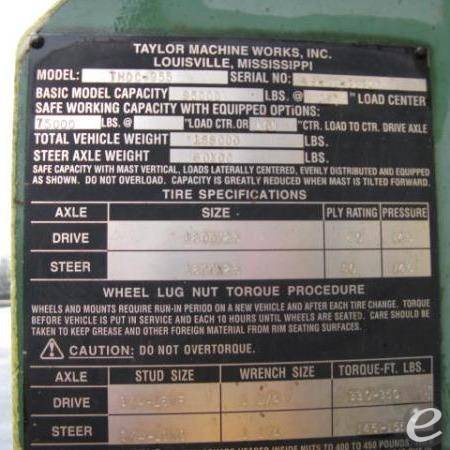 2005 Taylor THDC955