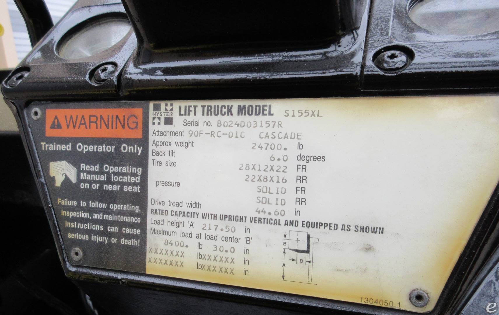 1994 Hyster S155XLS