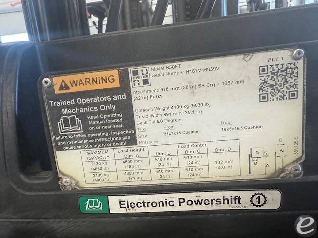 2021 Hyster S50FT LP Gas Forklift - 123Forklift