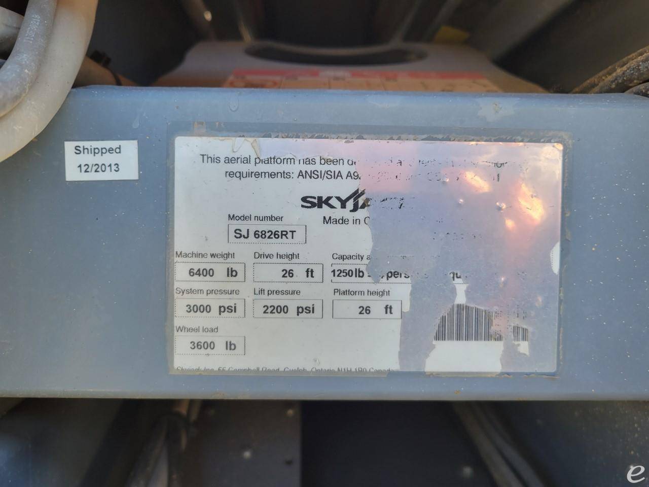 2014 Skyjack SJ6826RT
