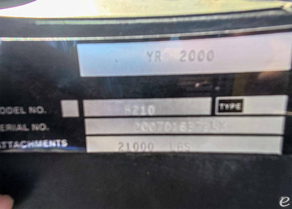 2000 Hyster H210XL