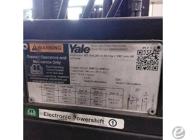 2019 Yale GC030VX LP Gas Forklift - 123Forklift