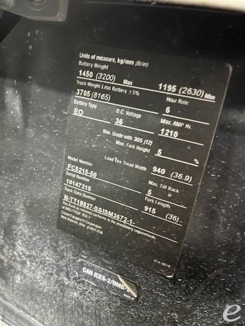 2019 Crown FC5215-50