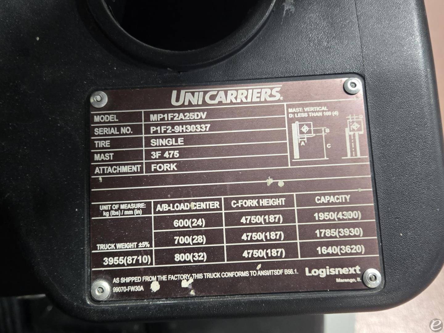 2023 Unicarriers PF50