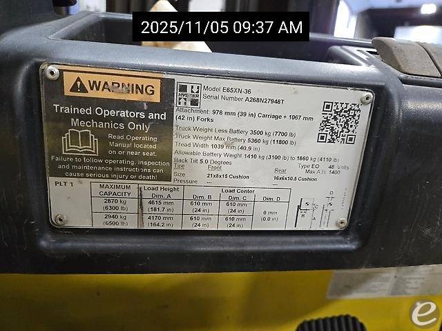 2019 Hyster E65XN