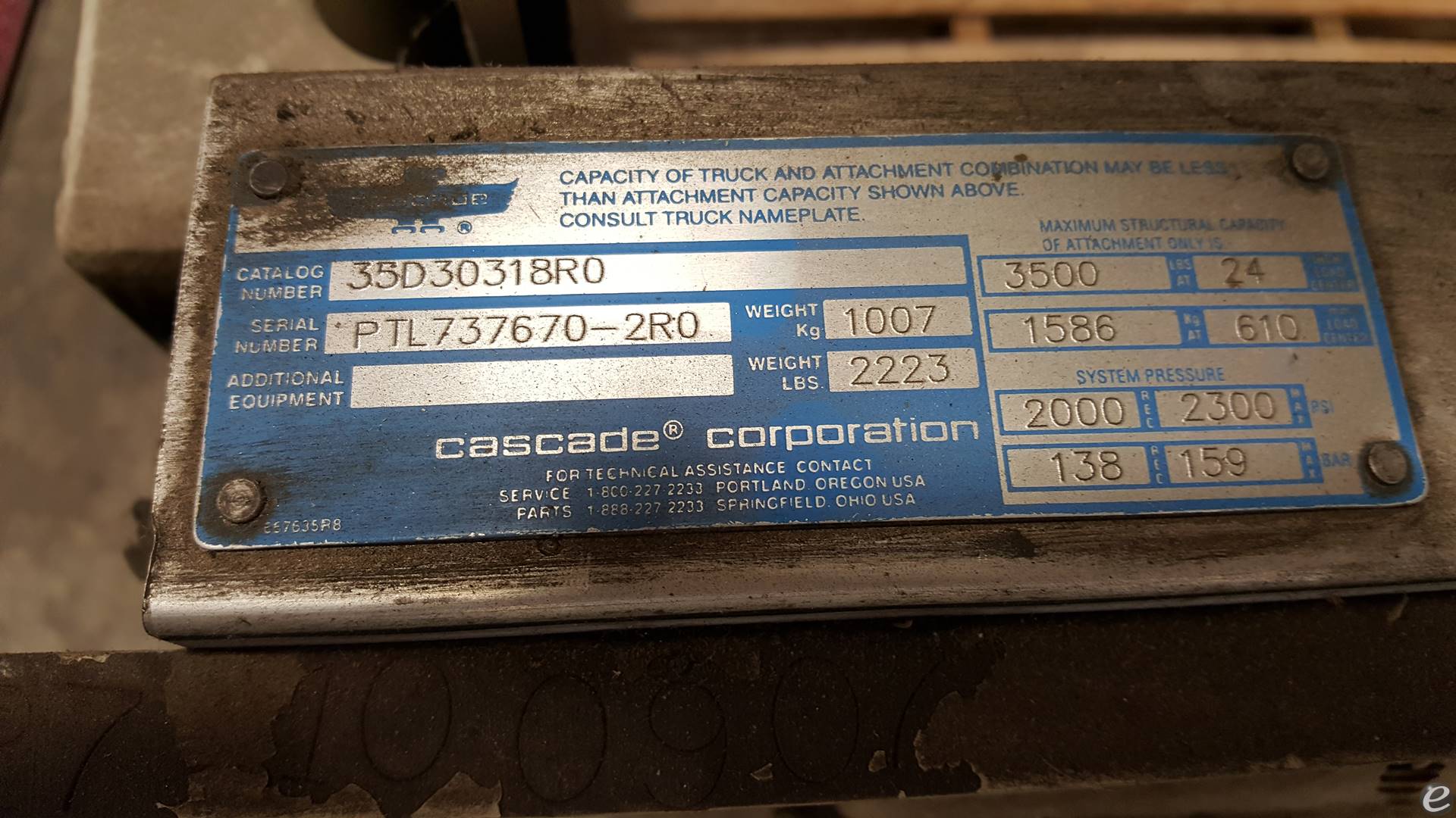 2007 Cascade 35D-30318RO