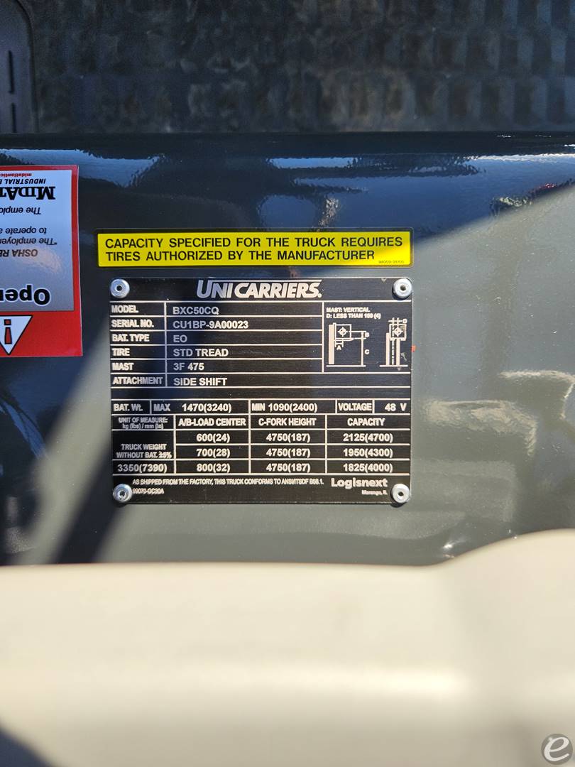 2026 Unicarriers BXC50Q1-AC