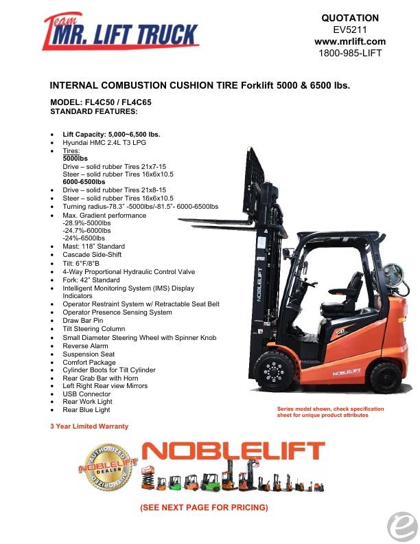 2026 Noblelift FLC450