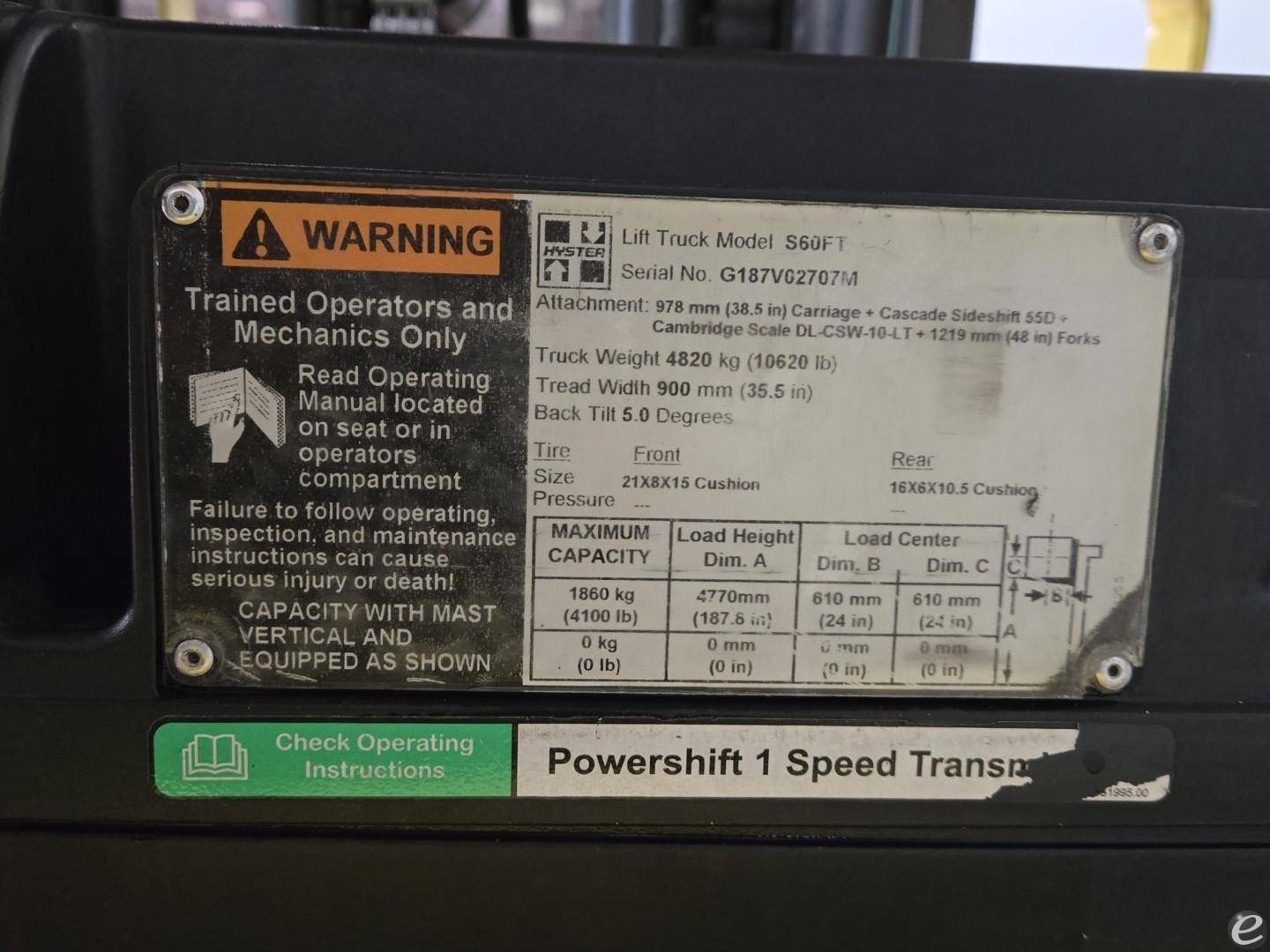2014 Hyster S60FT