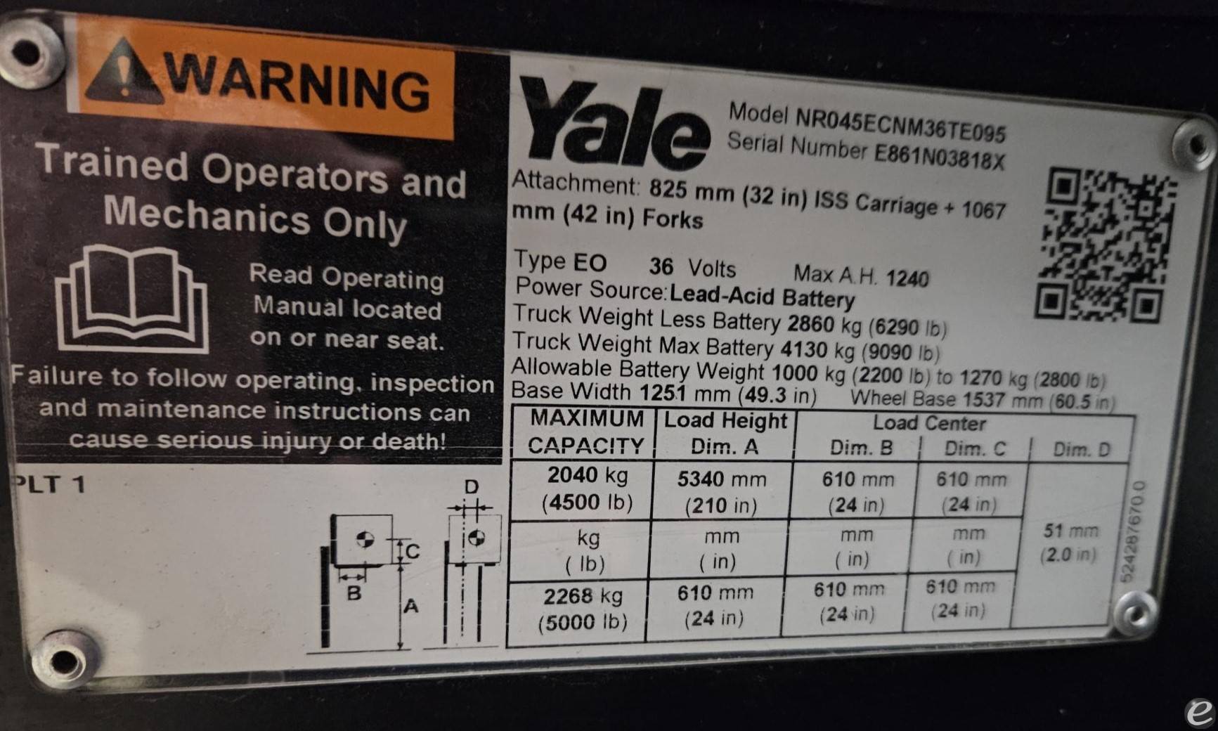 2023 Yale NR045EC