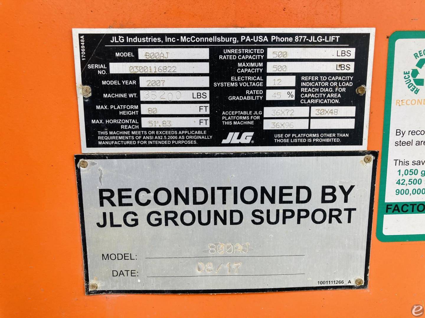 2007 JLG 800AJ