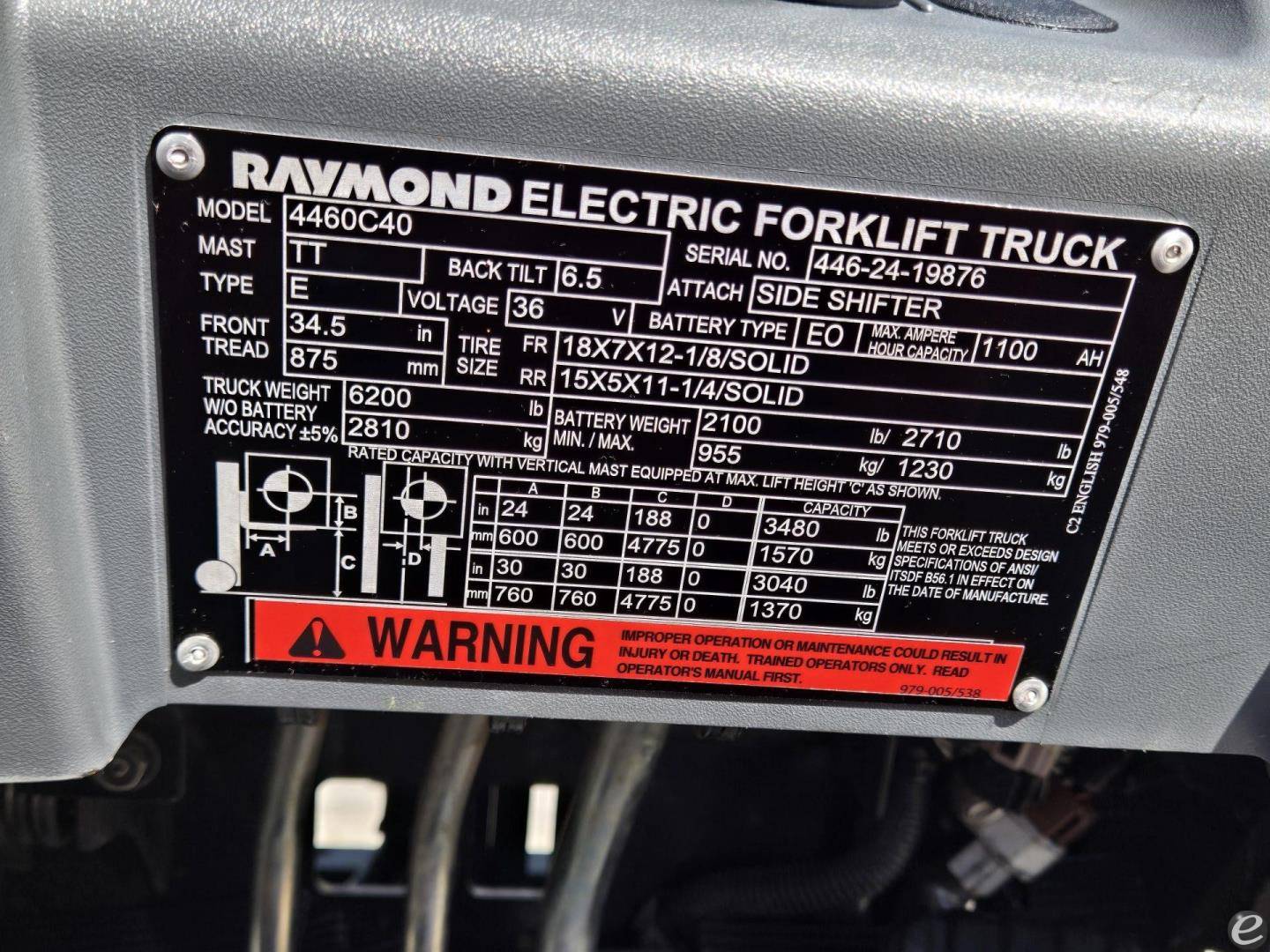 2024 Raymond 4460C40