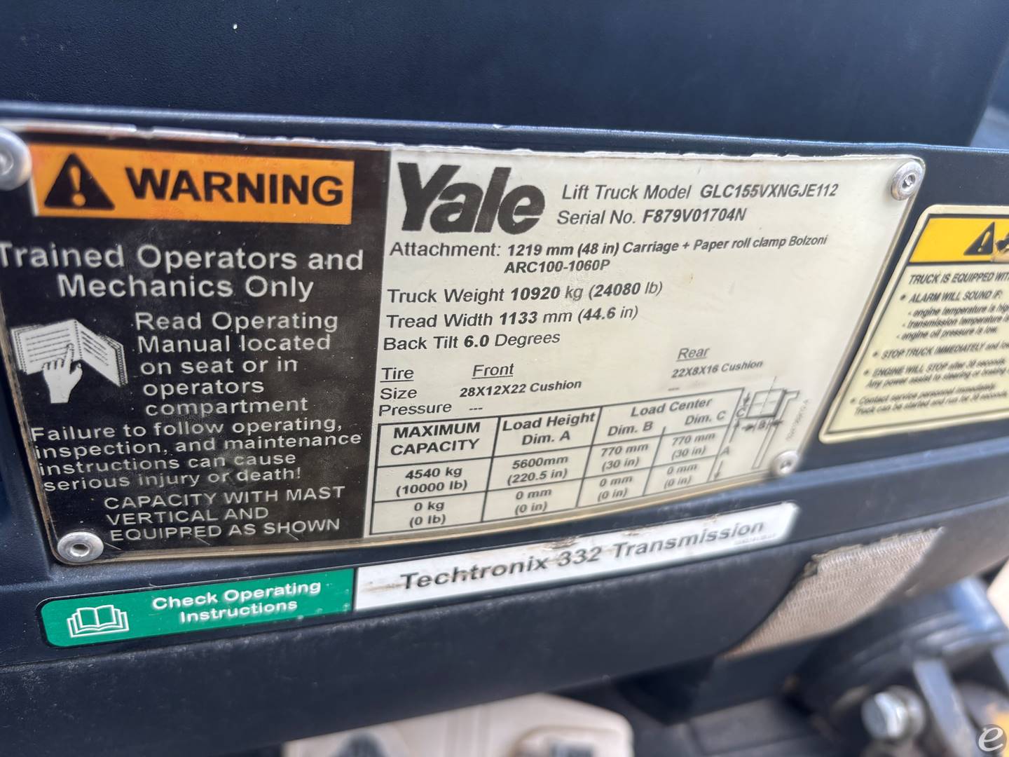 2015 Yale GC155VX