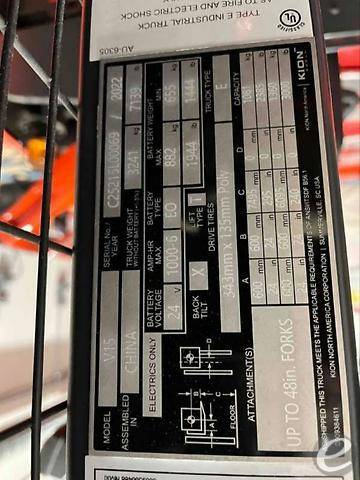 2022 Linde V15P_5215 Electric Order Picker - 123Forklift