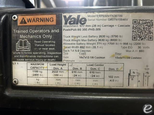2021 Yale ERP030VT