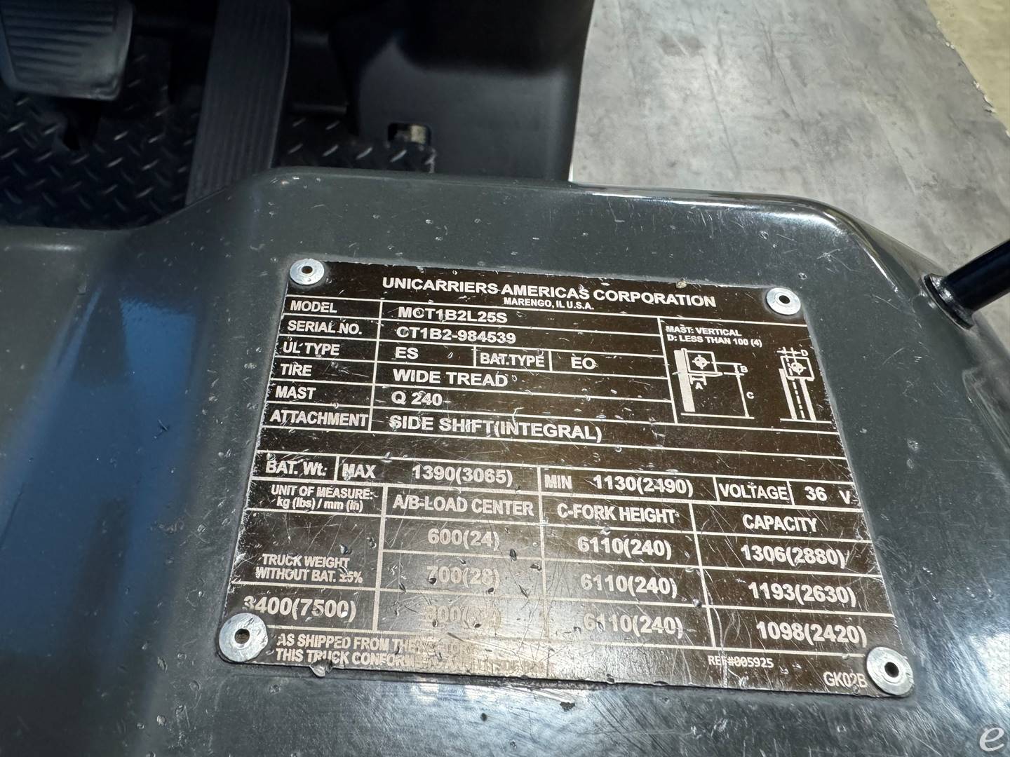 2019 Unicarriers BX50