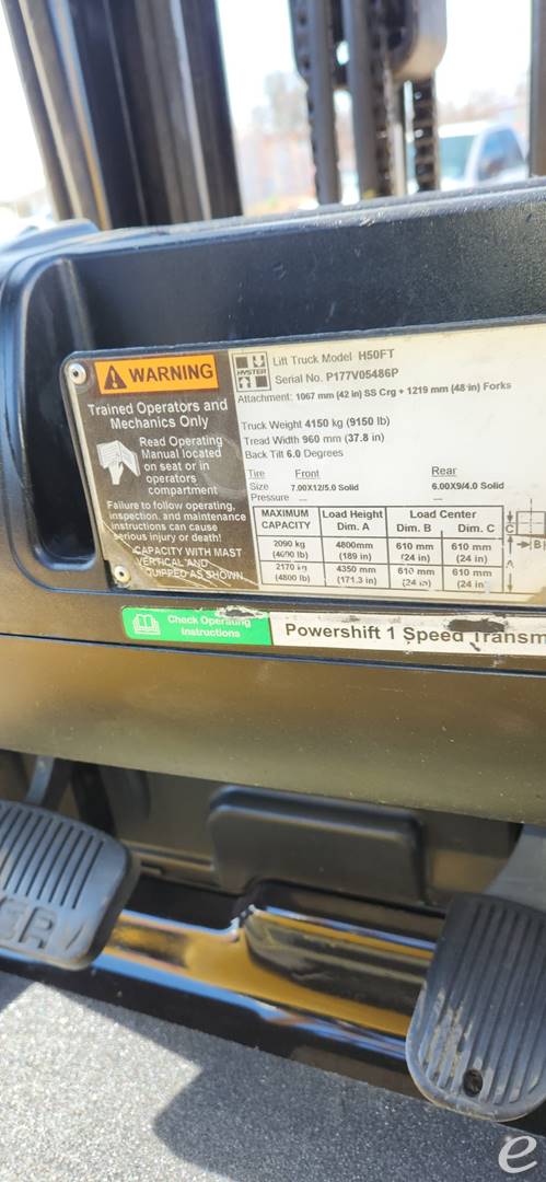 2017 Hyster H50FT