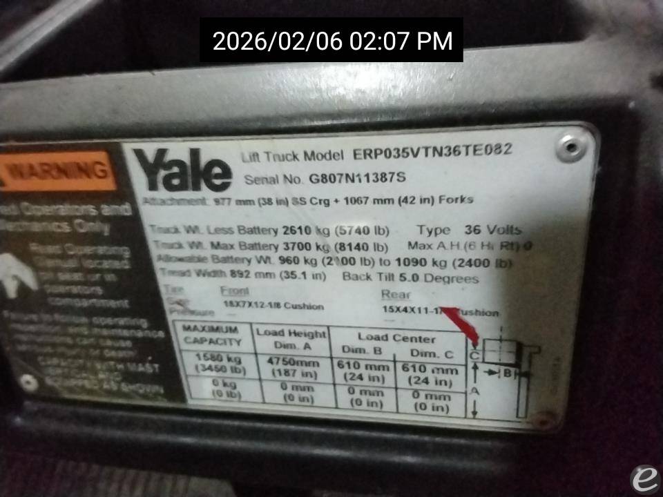 2018 Yale ERP035VT