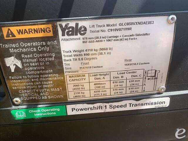 2017 Yale GC050VX LP Gas Forklift - 123Forklift
