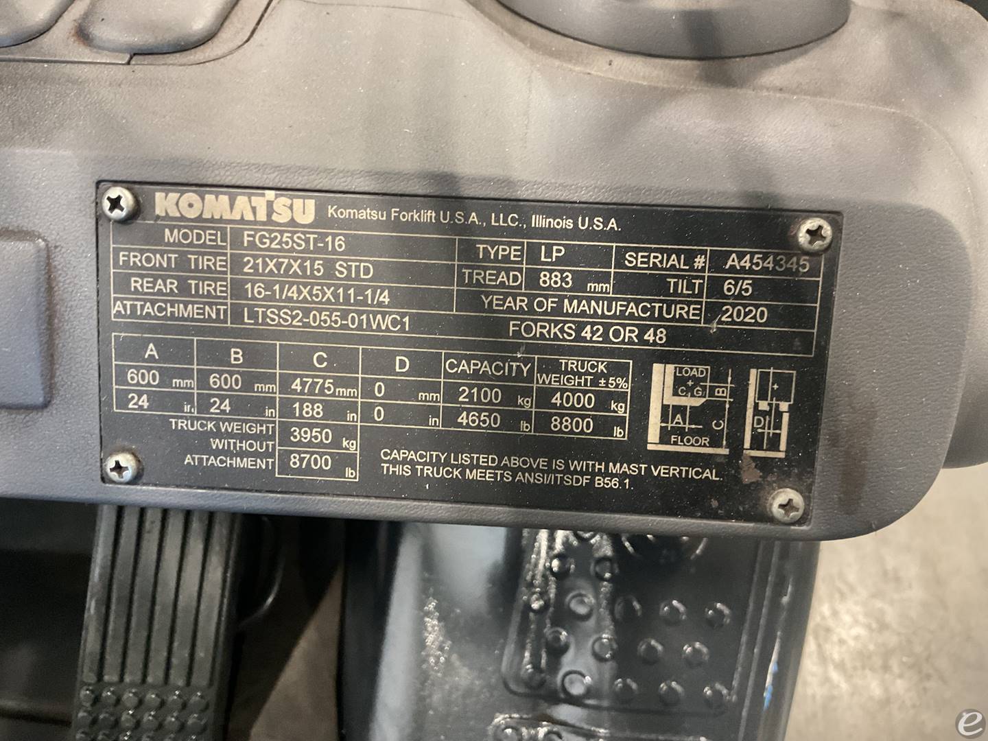 2020 Komatsu FG25ST-16